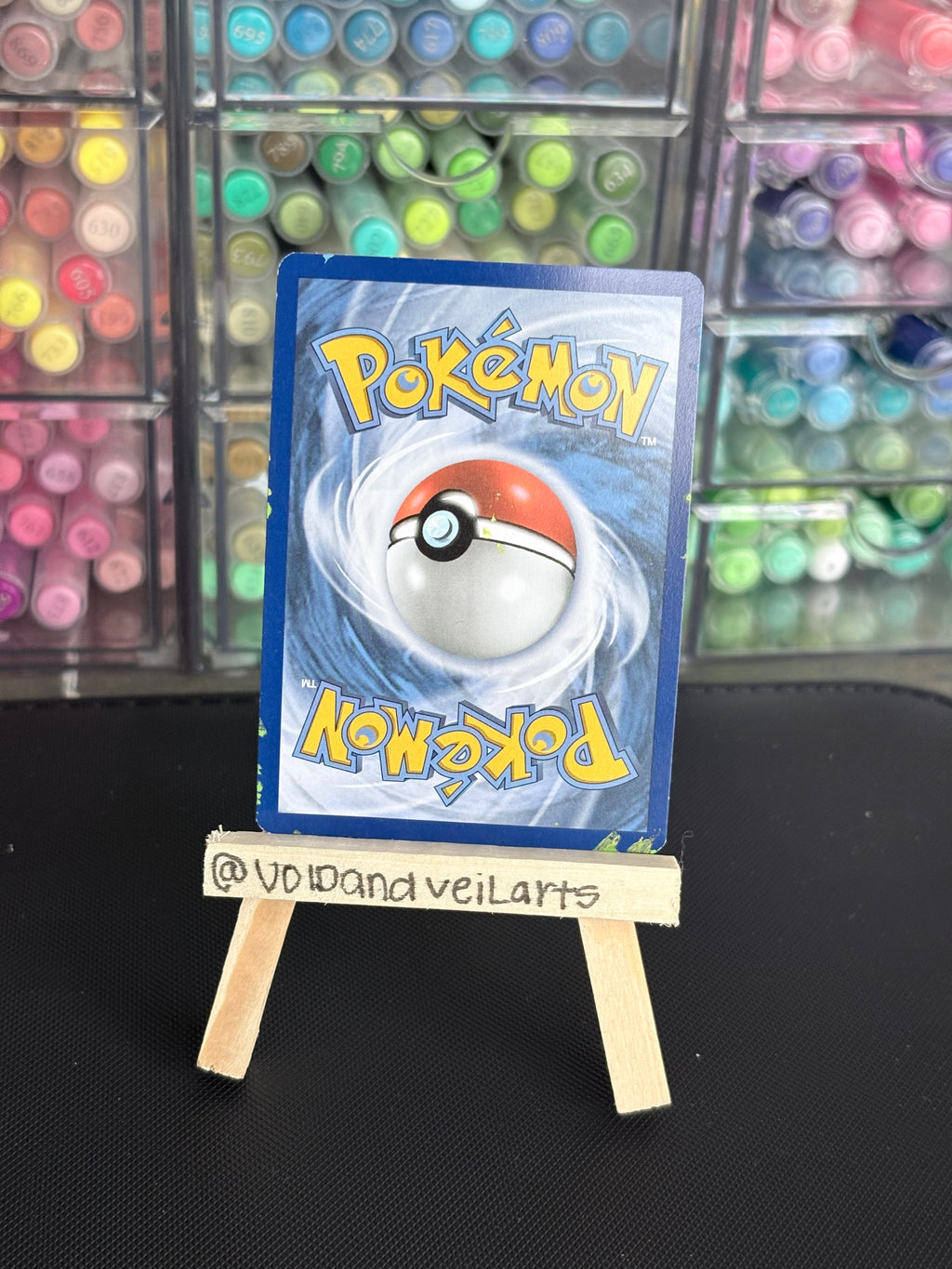 Lilligant and Petilil Hand Painted Extended Art Card