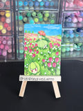 Lilligant and Petilil Hand Painted Extended Art Card