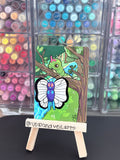 Butterfree and Caterpie Hand Painted Extended Art Card