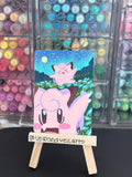 Moonlight Clefairy Hand Painted Extended Art Card